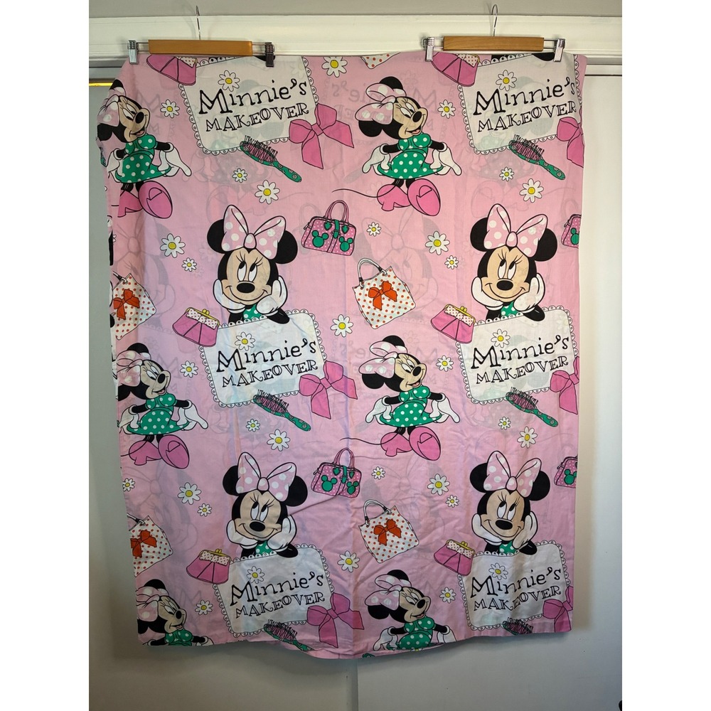 Disney Duvet Cover Toddler Pink Minnie Mouse Makeover Polka Dot RN 10787